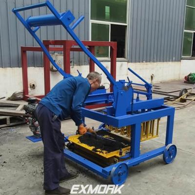 Exmork EM4-45 block machine is tested ok for EL Salvador User